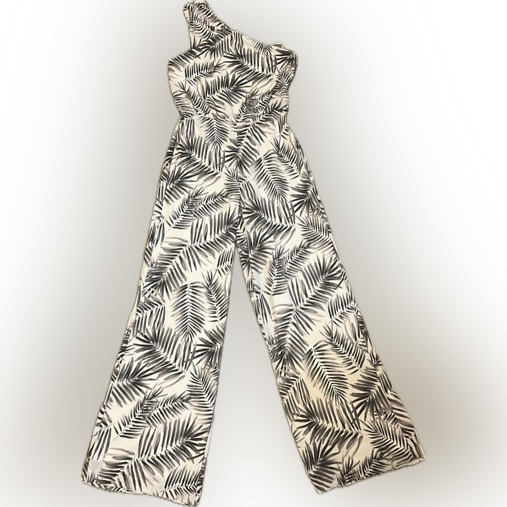 Sam Edelman Palm Fern Wide Leg Jumpsuit size 8 - Picture 2 of 12